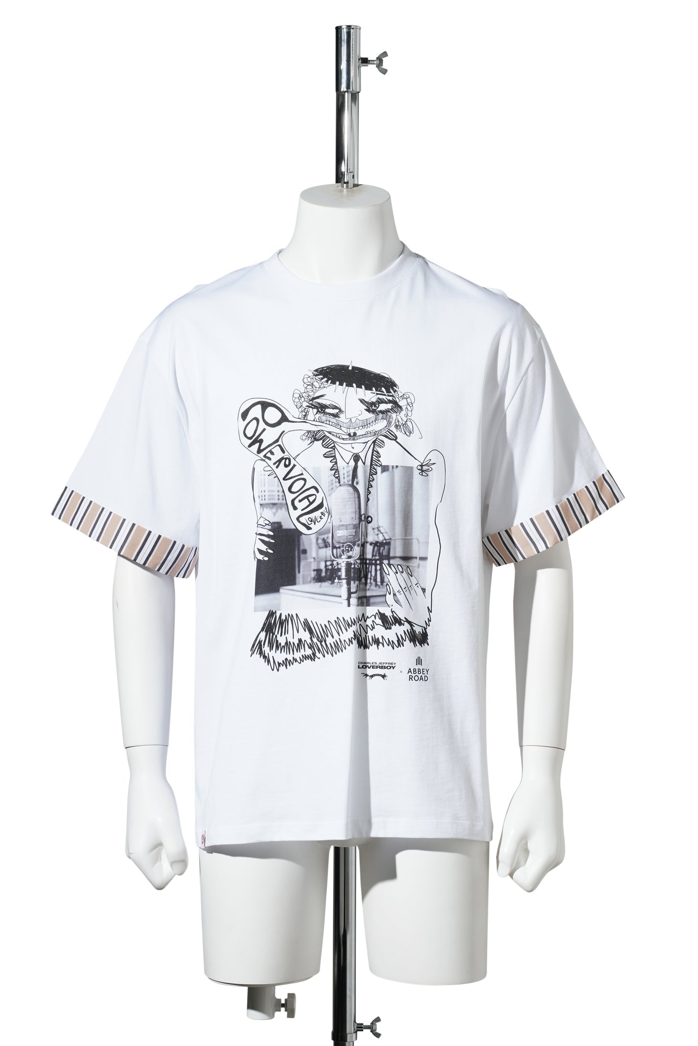 ABBEY ROAD TURN UP TEE / WHITE