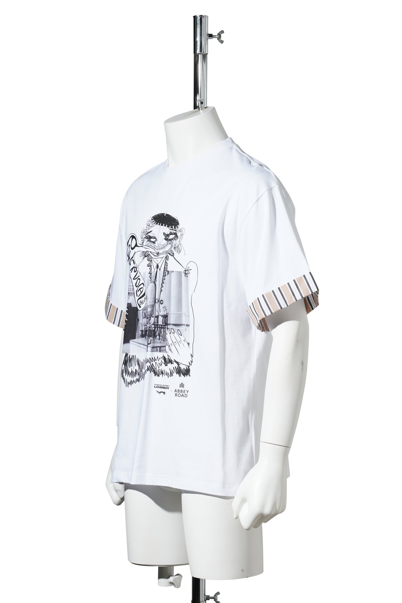 ABBEY ROAD TURN UP TEE / WHITE
