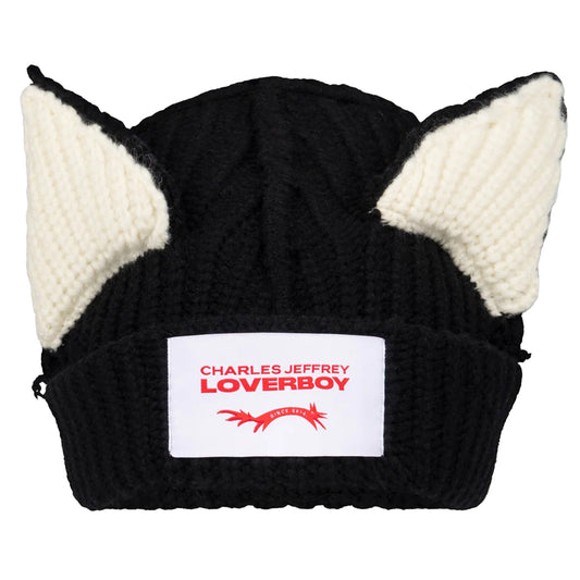 CHUNKY EARS BEANIE / BLACK
