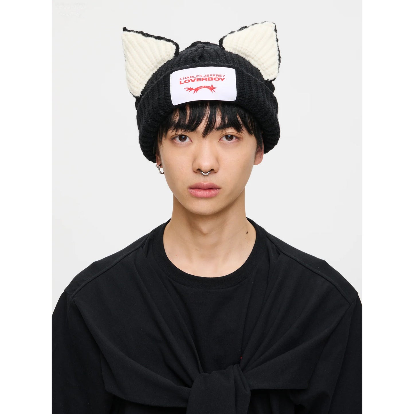 CHUNKY EARS BEANIE / BLACK