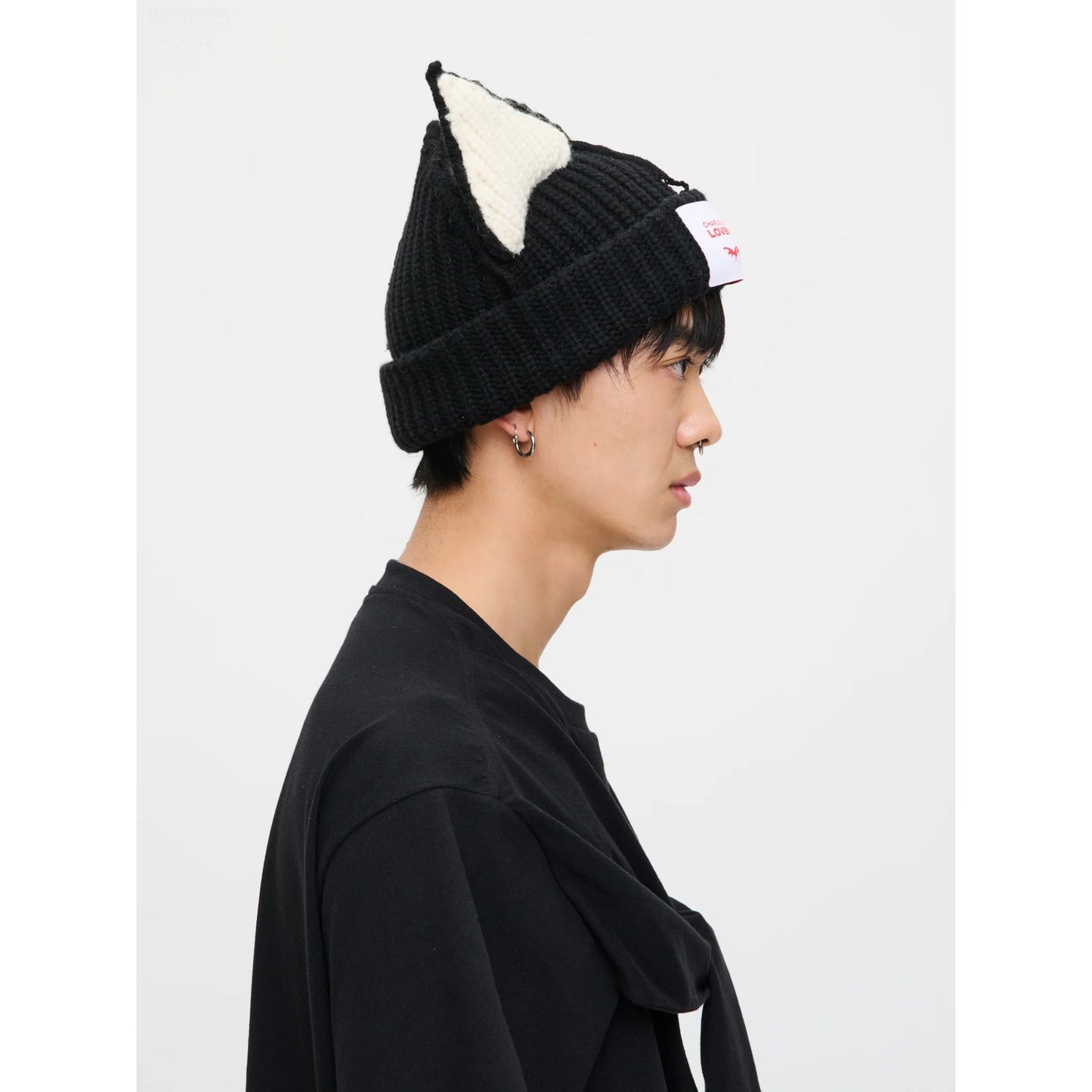 CHUNKY EARS BEANIE / BLACK