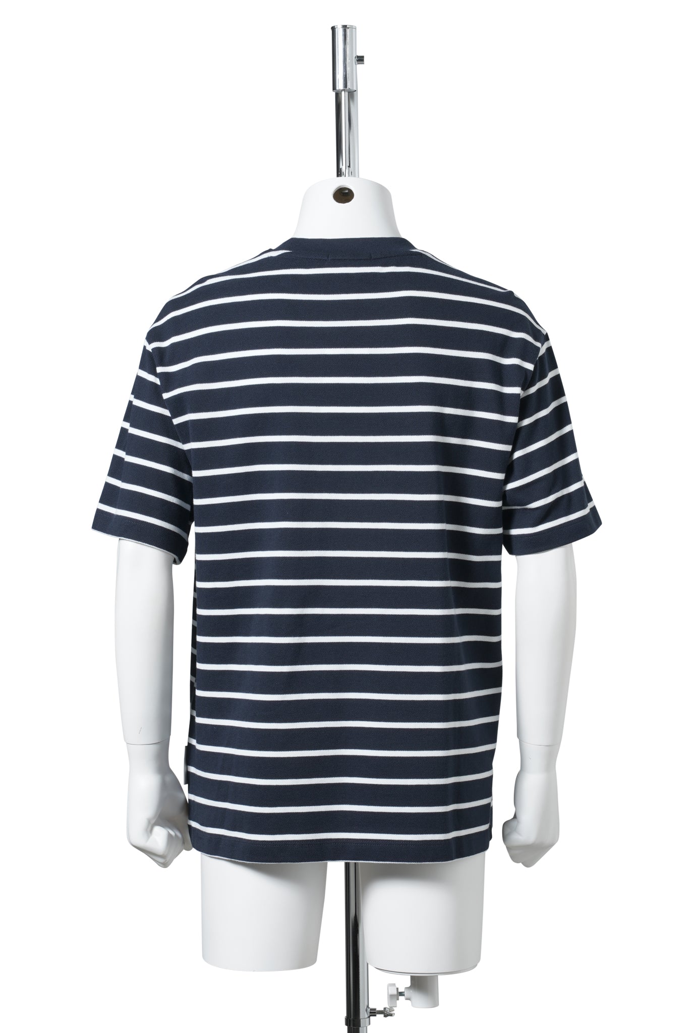 SS STRIPE CASUAL PIQUE CALVIN TEE / CEF:NAVY