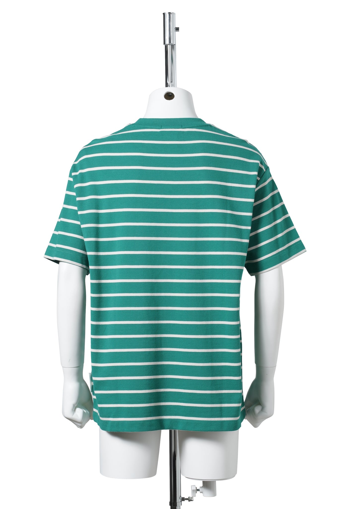 SS STRIPE CASUAL PIQUE CALVIN TEE / L4G:GREEN