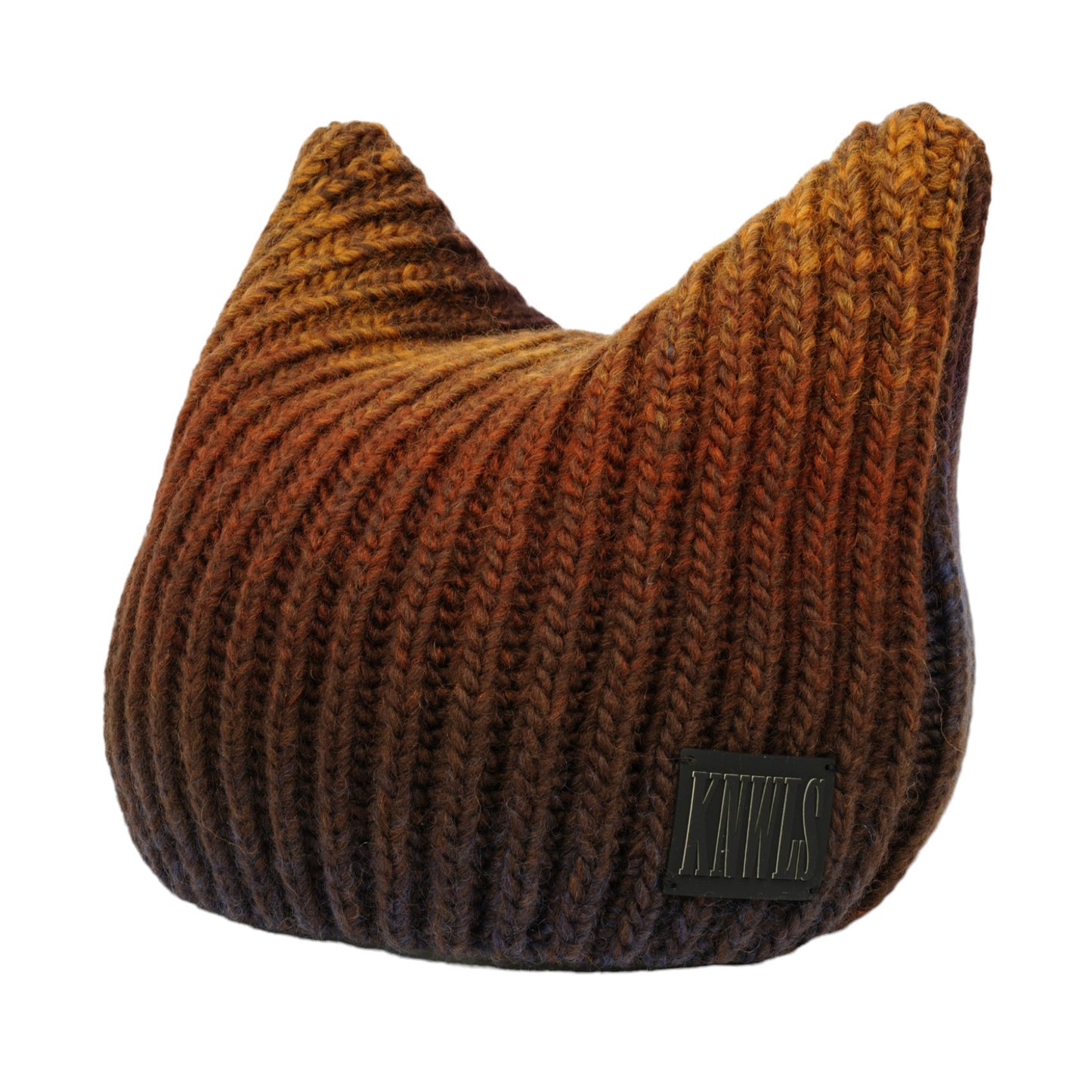 SOFT BRUSHED KNITTED SQUARE HAT / GRADIENT H