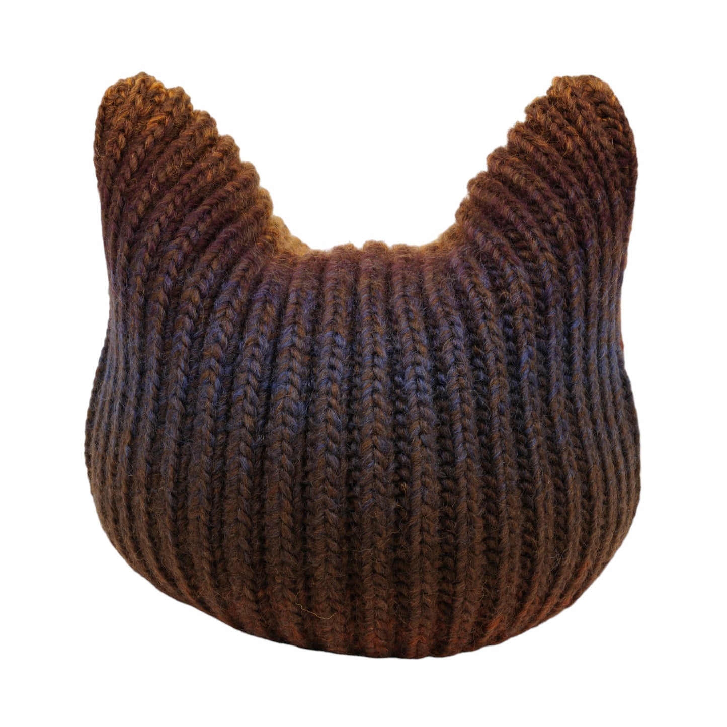 SOFT BRUSHED KNITTED SQUARE HAT / GRADIENT H