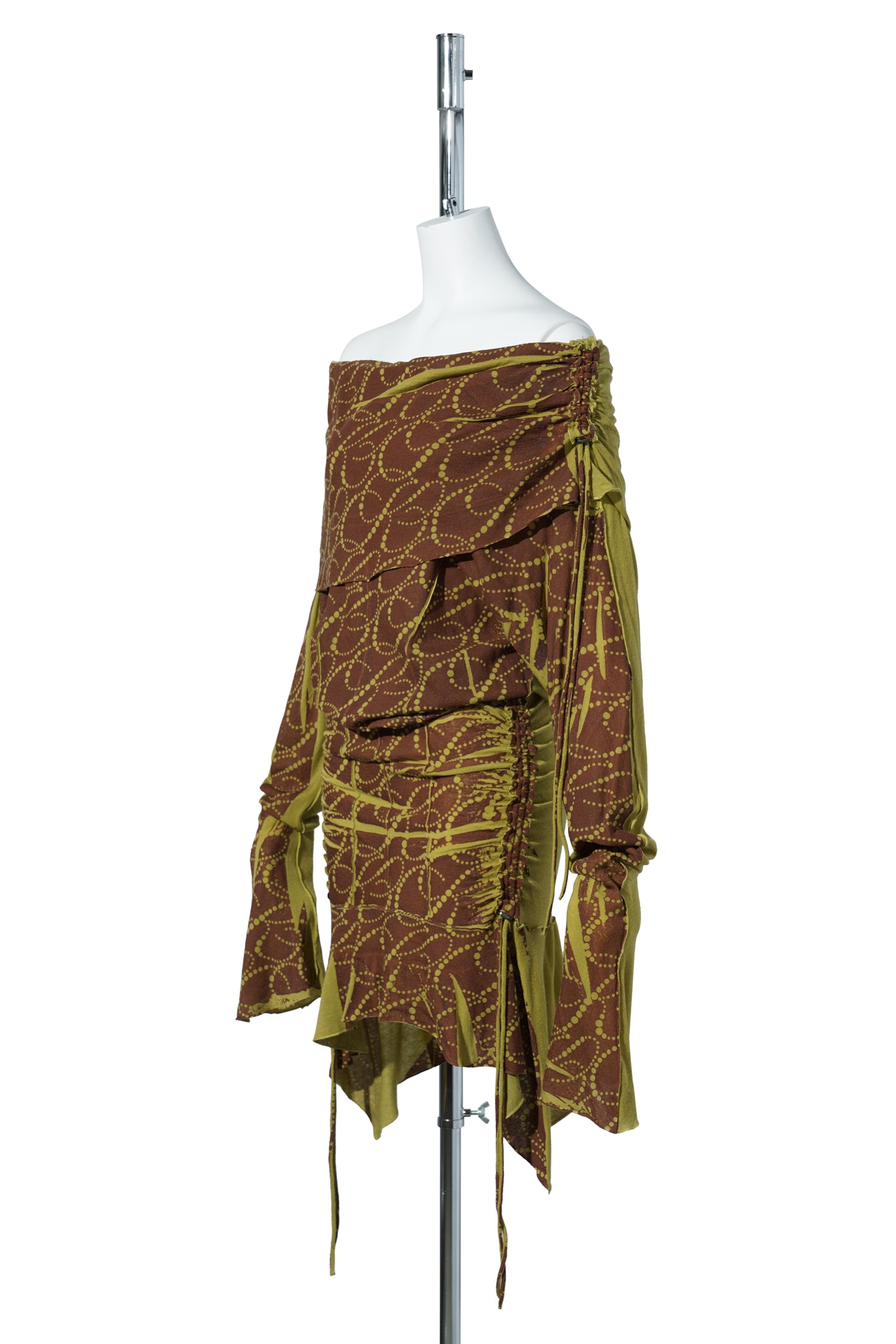 MG-PETROL DRESS / RUST CHARTREUSE