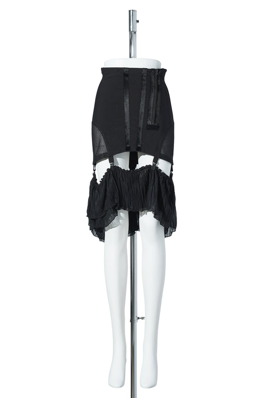 UMA GIRDLE SKIRT / BLACK