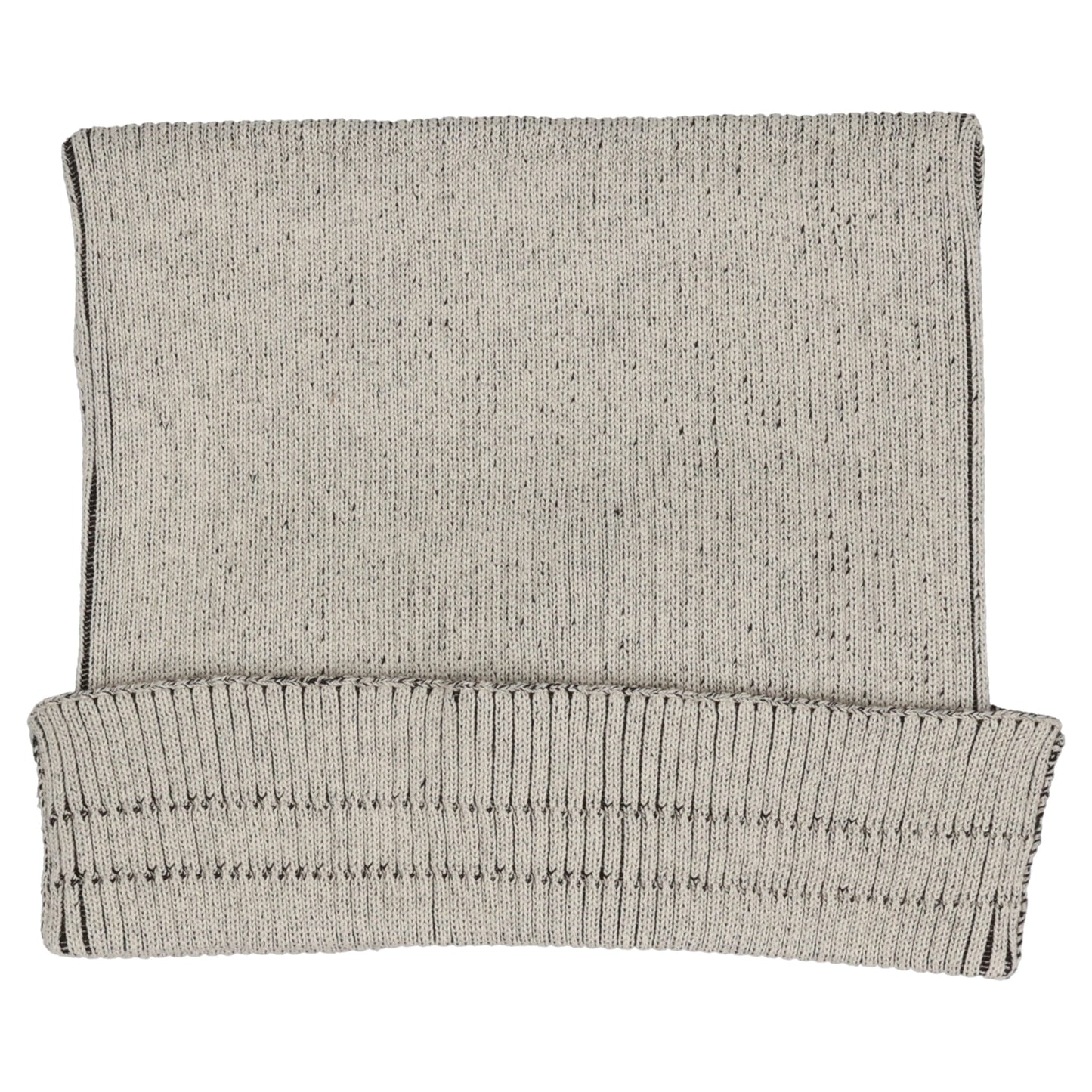 SOFT RIBBED KNITTED SQUARE HAT / PEPPER