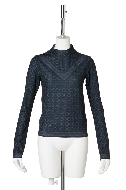 THIN JERSEY TOP WITH SPORT FINISHINGS / SCARF