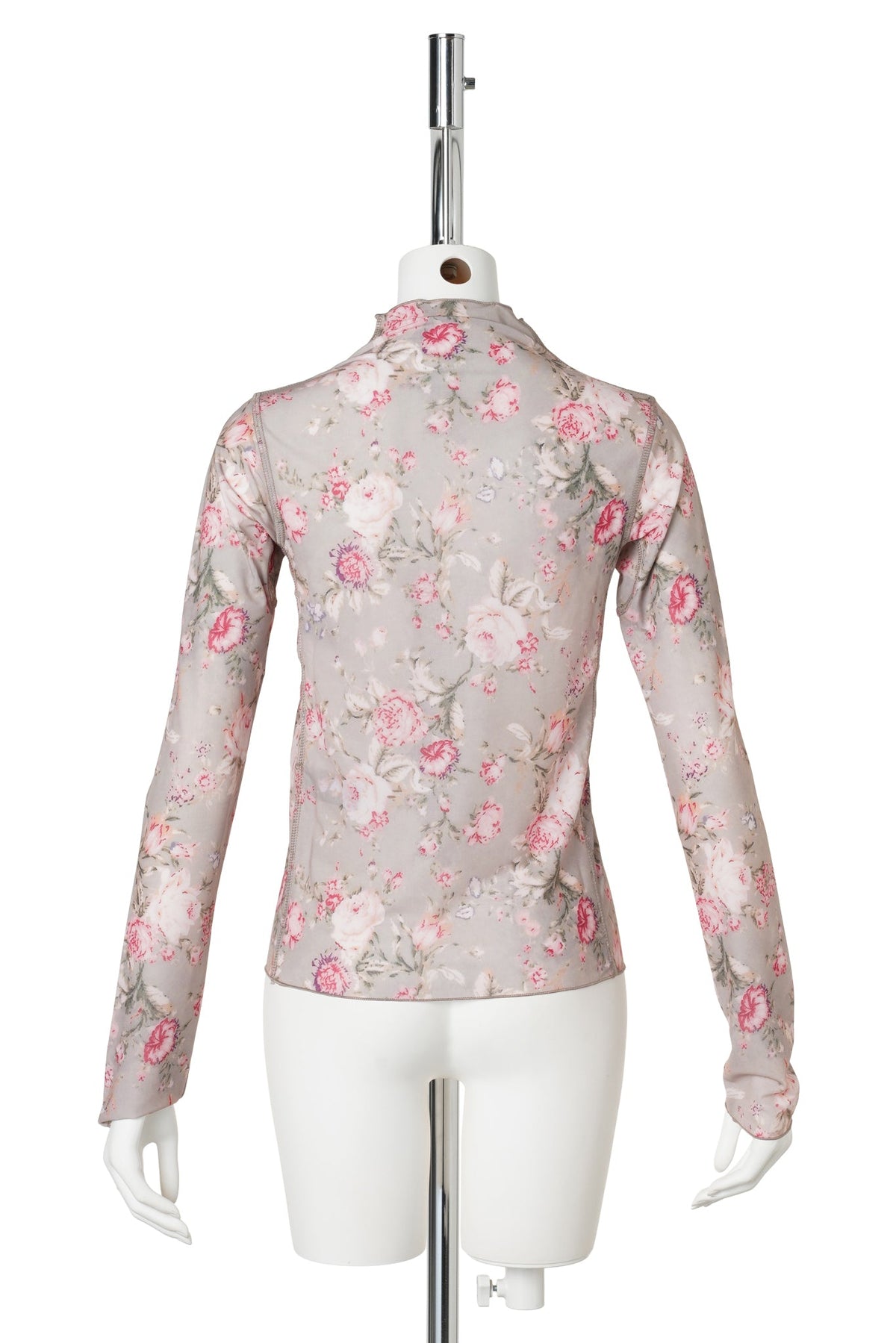 THIN JERSEY TOP WITH SPORT FINISHINGS / WALLPAPER FLORAL
