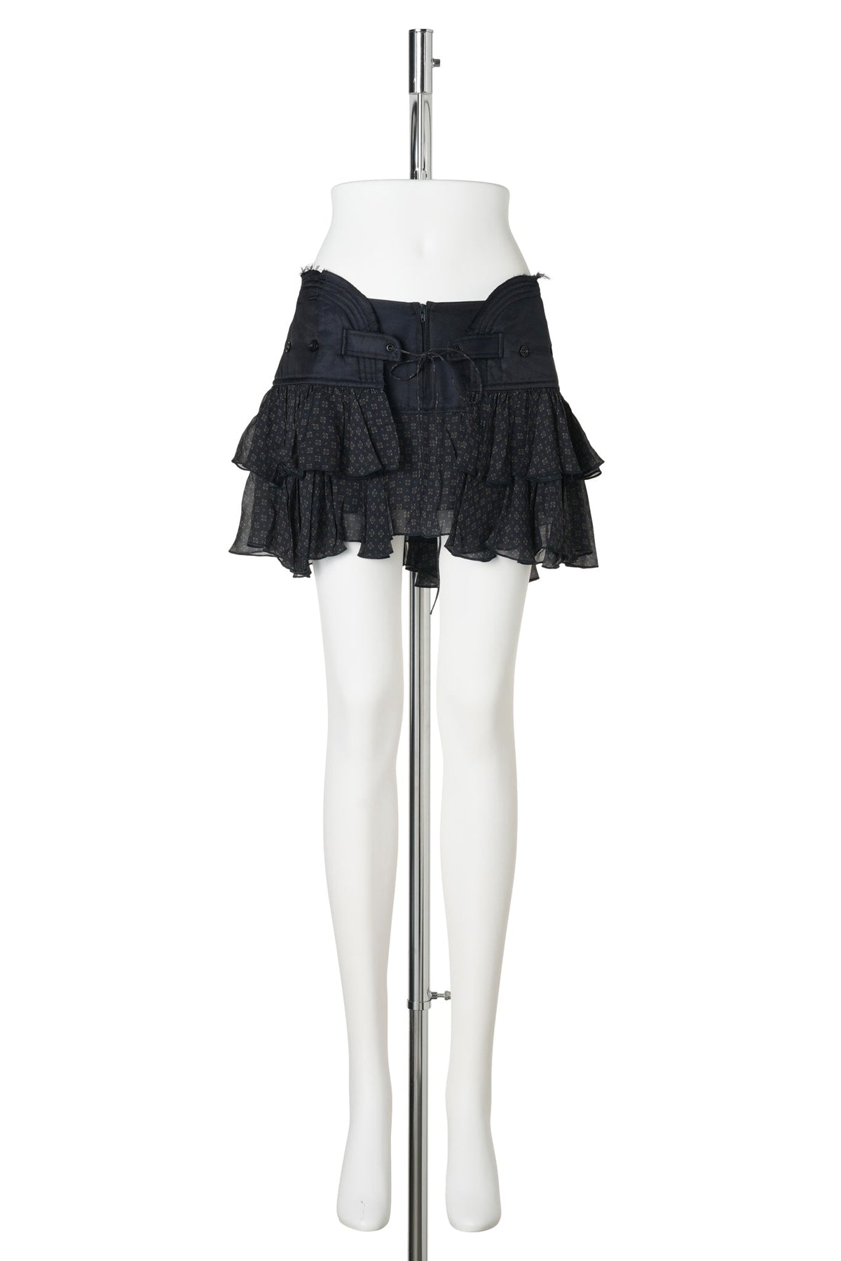 MINI SKIRT WITH PADDED WAISTBAND / SCARF