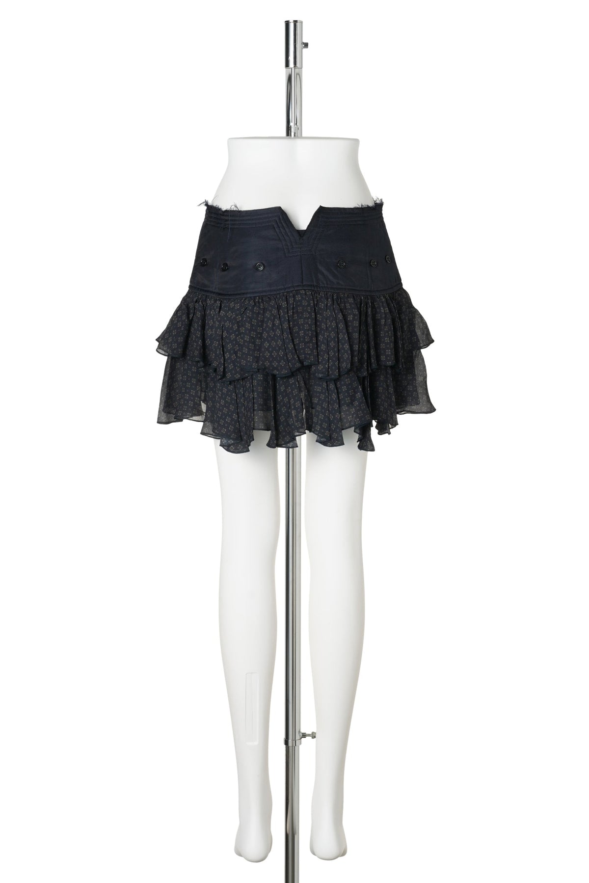 MINI SKIRT WITH PADDED WAISTBAND / SCARF