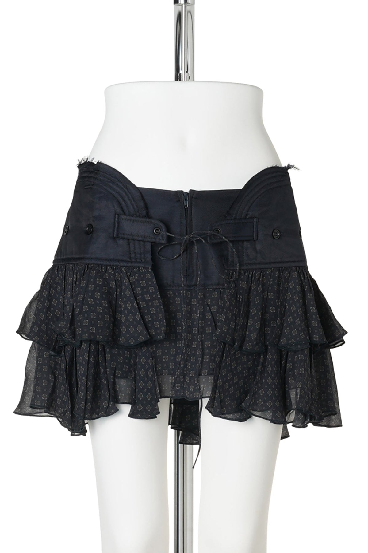MINI SKIRT WITH PADDED WAISTBAND / SCARF