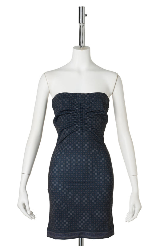 TUBE DRESS WITH ELASTIC DETAILS / SCARF