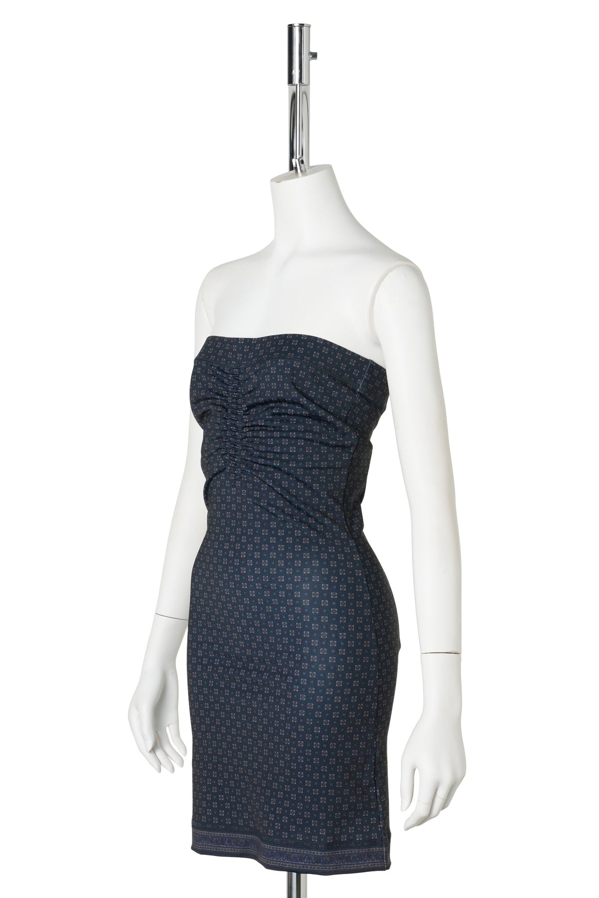 TUBE DRESS WITH ELASTIC DETAILS / SCARF