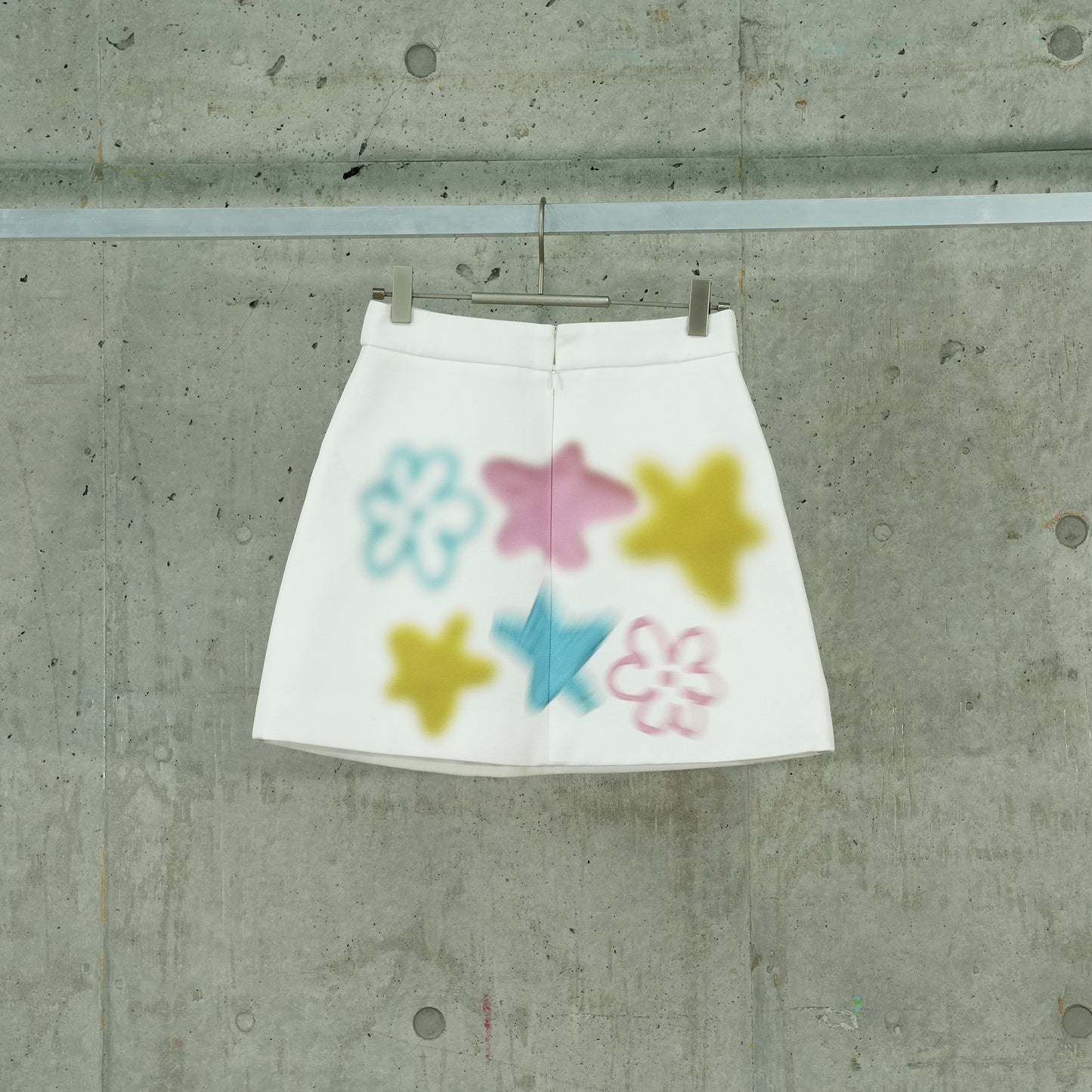 SPRINKLES MINI SKIRT / WHITE/SPRINKLES