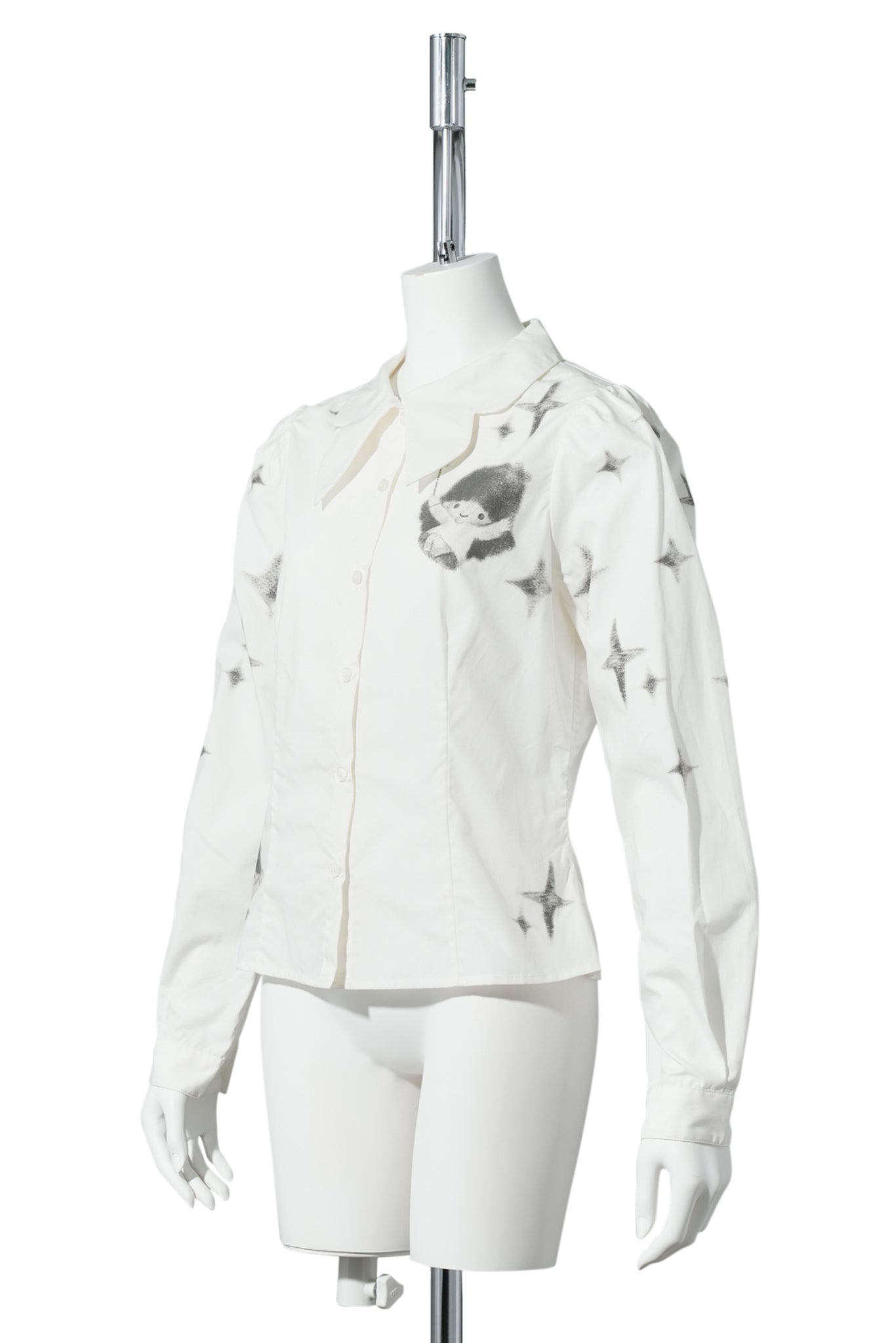 CELINE KWAN x SANRIO LITTLE TWIN STRARS FITTED SHIRT / WHITE