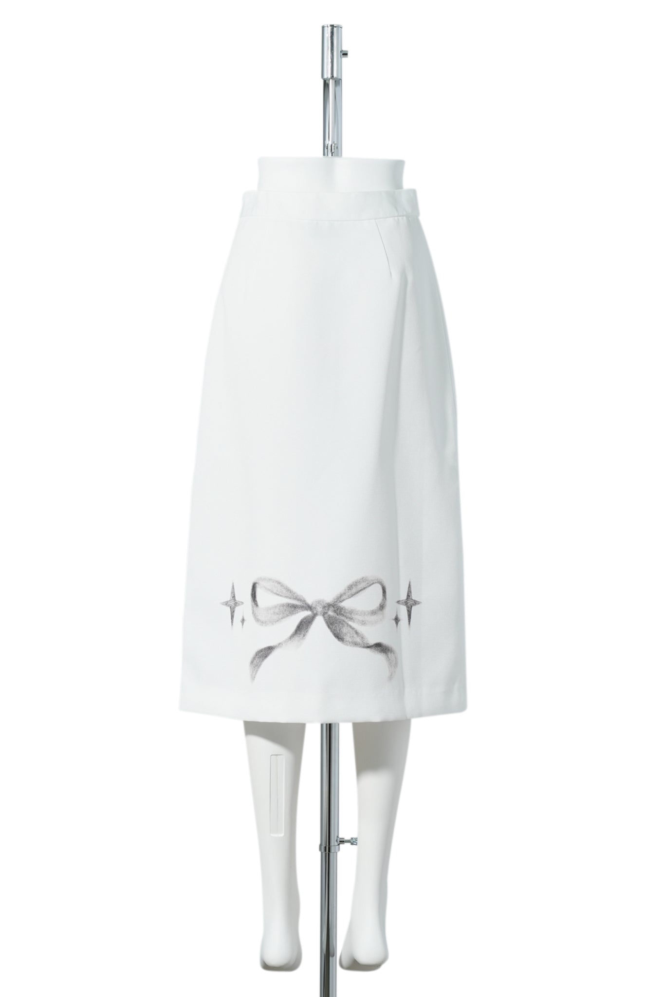 CELINE KWAN x SANRIO SANRIO MIDI SKIRT / WHITE