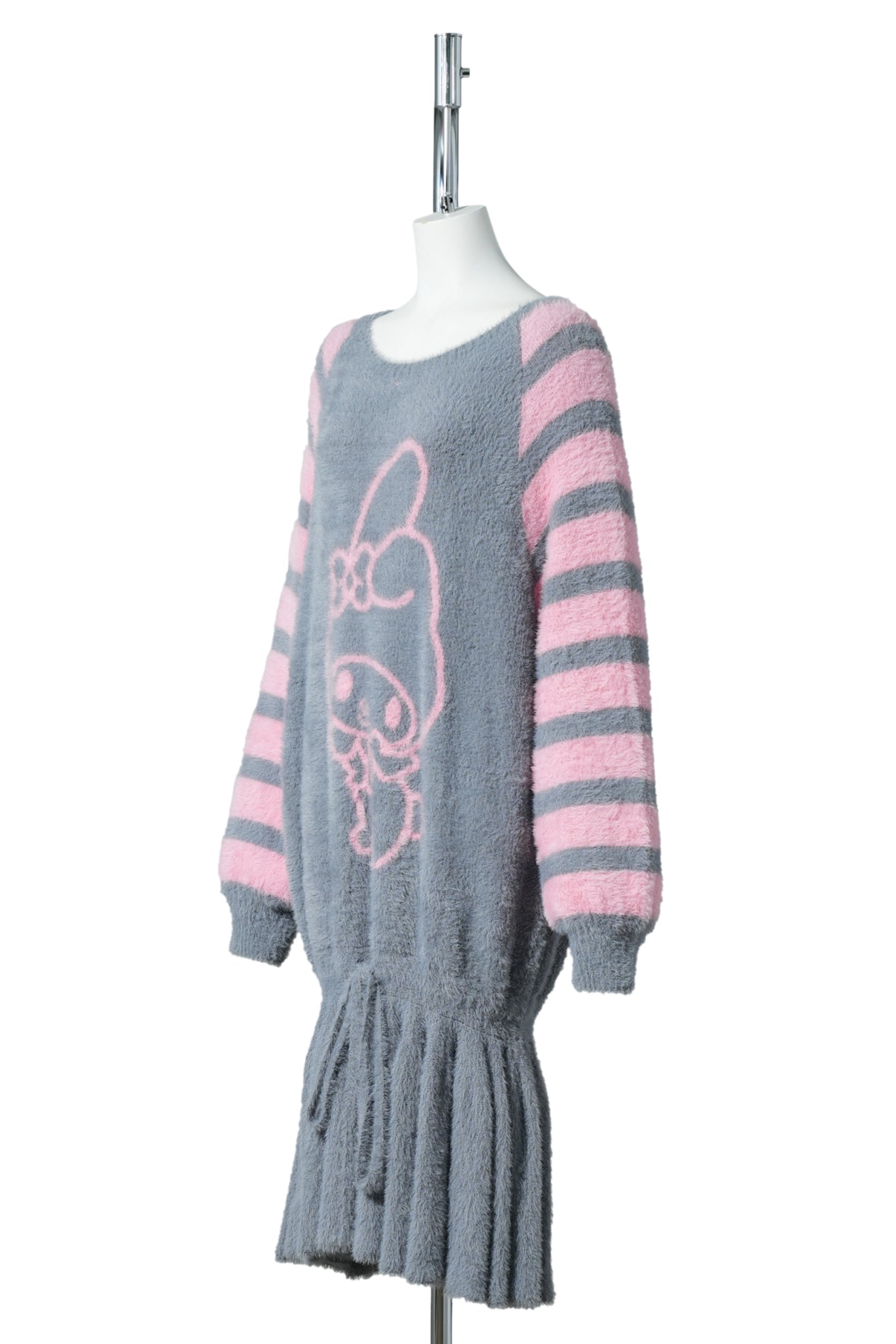 CELINE KWAN x SANRIO MY MELODY LIZZIE DRESS / GREY/PINK