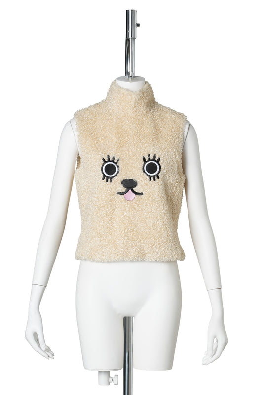 HOLLY FUR TOP / BEIGE
