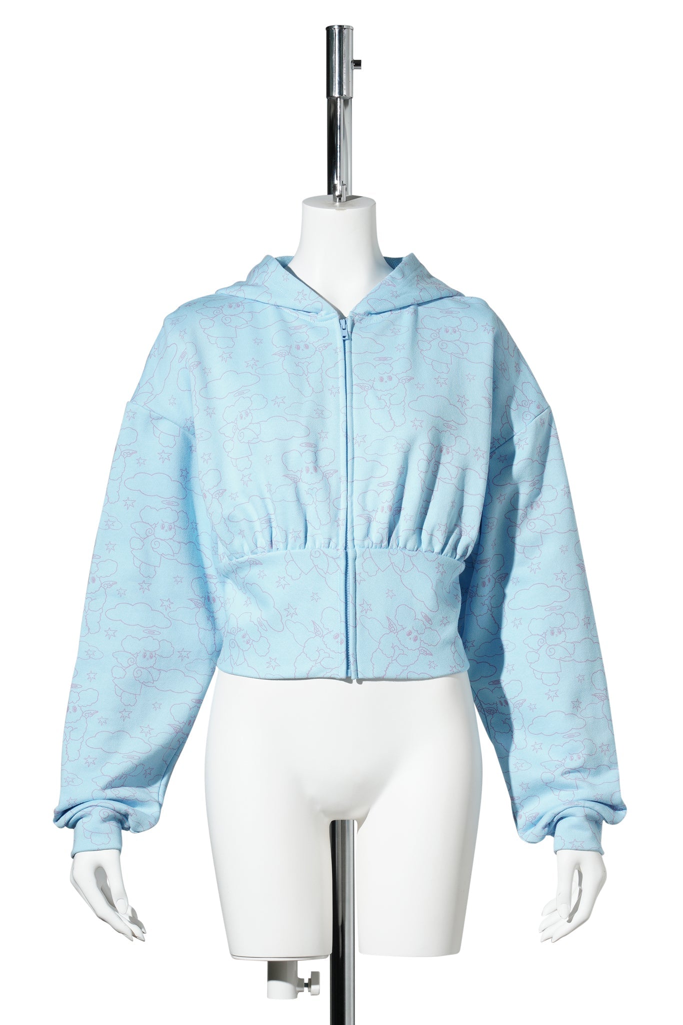 HOLLY ANGEL TIGHT WAIST / HOODIE / PALE BLUE
