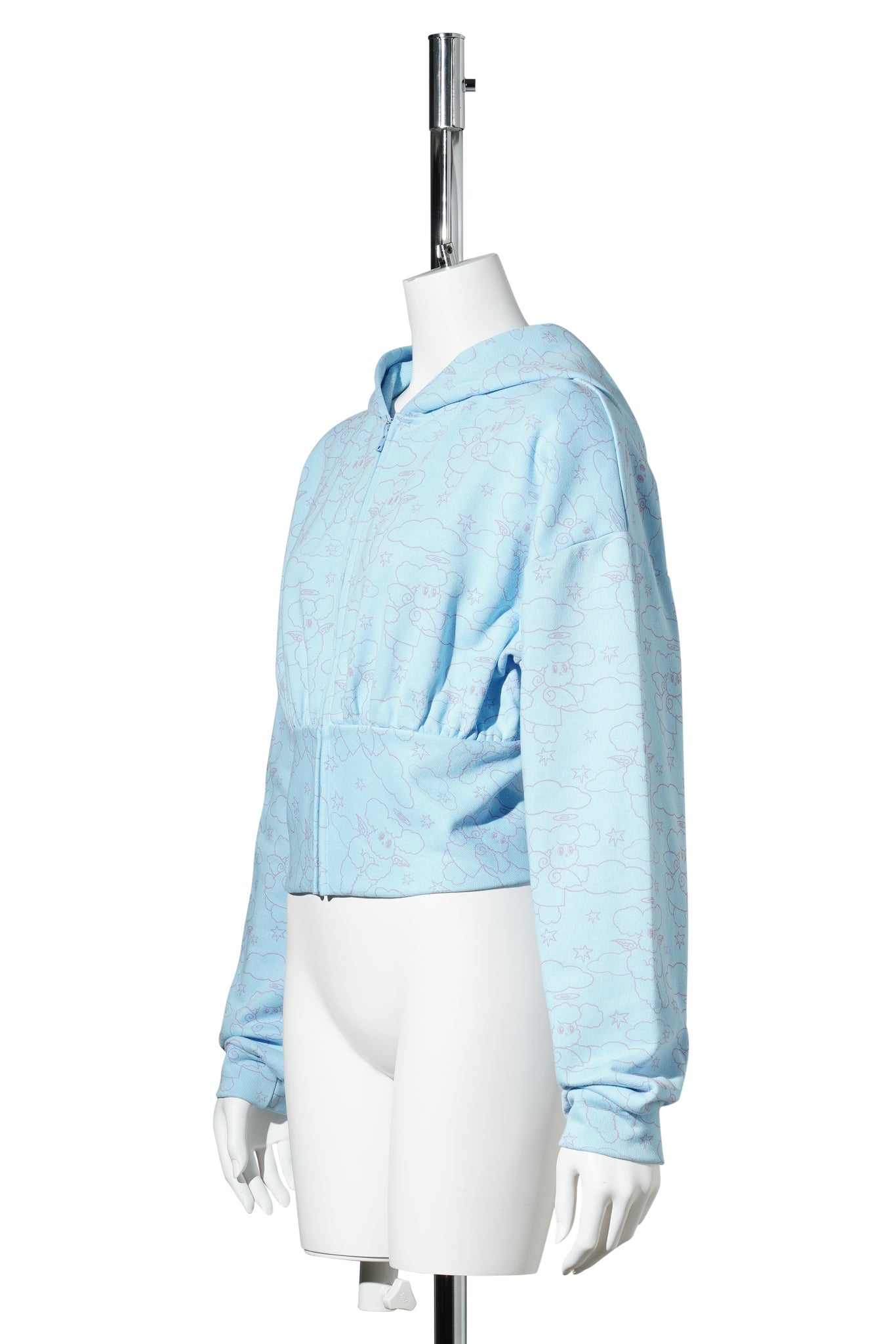 HOLLY ANGEL TIGHT WAIST / HOODIE / PALE BLUE