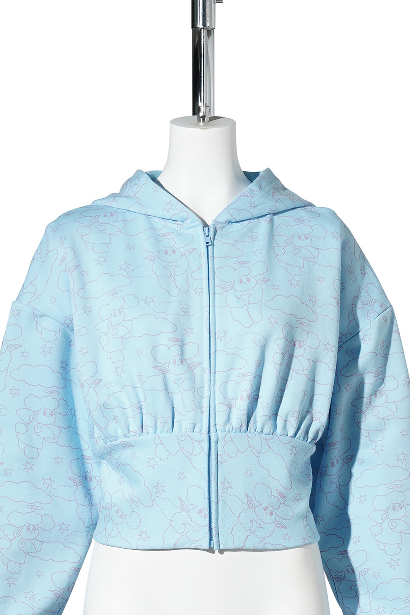 HOLLY ANGEL TIGHT WAIST / HOODIE / PALE BLUE