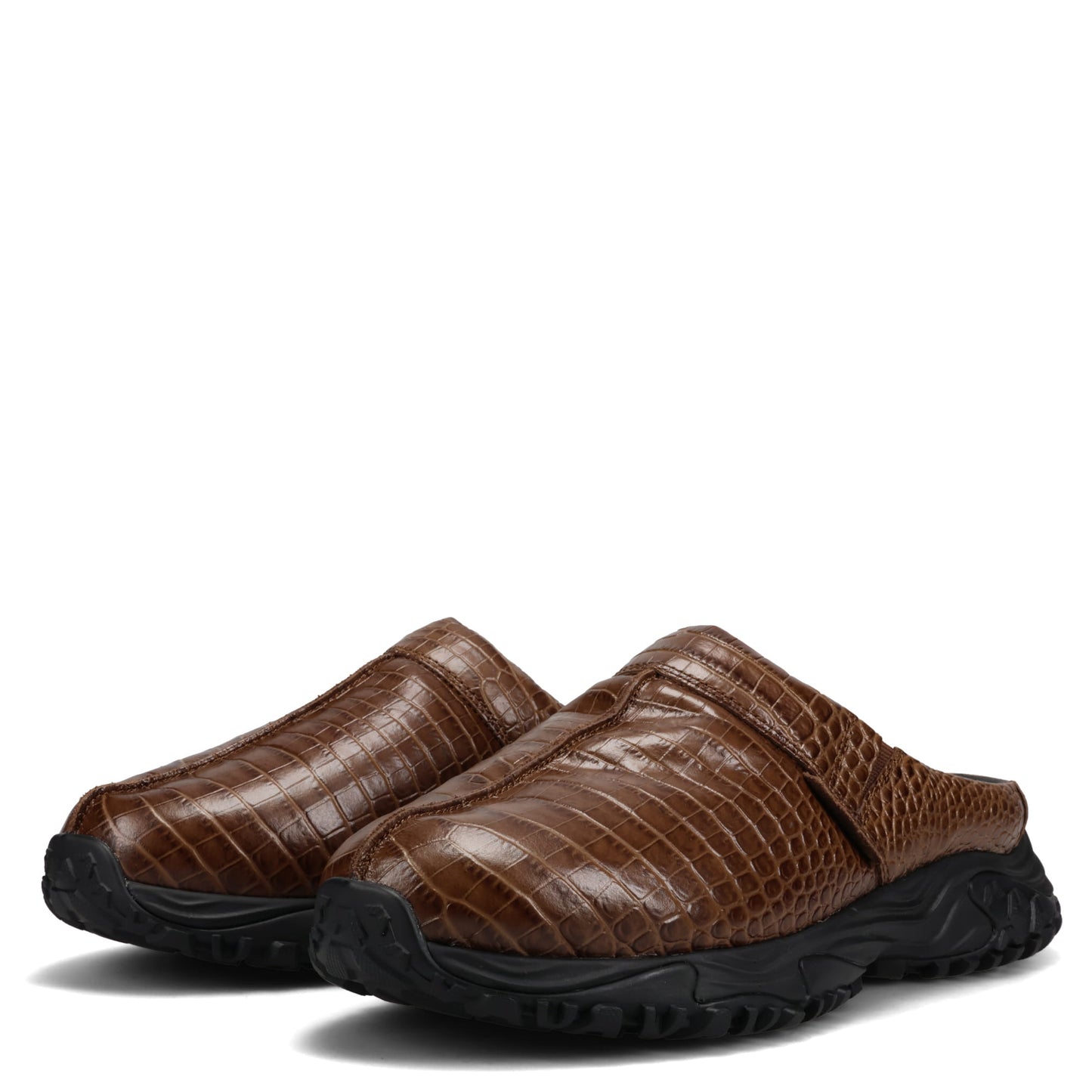 CUR CLOG 1 M / BROWN CROC LEATHER