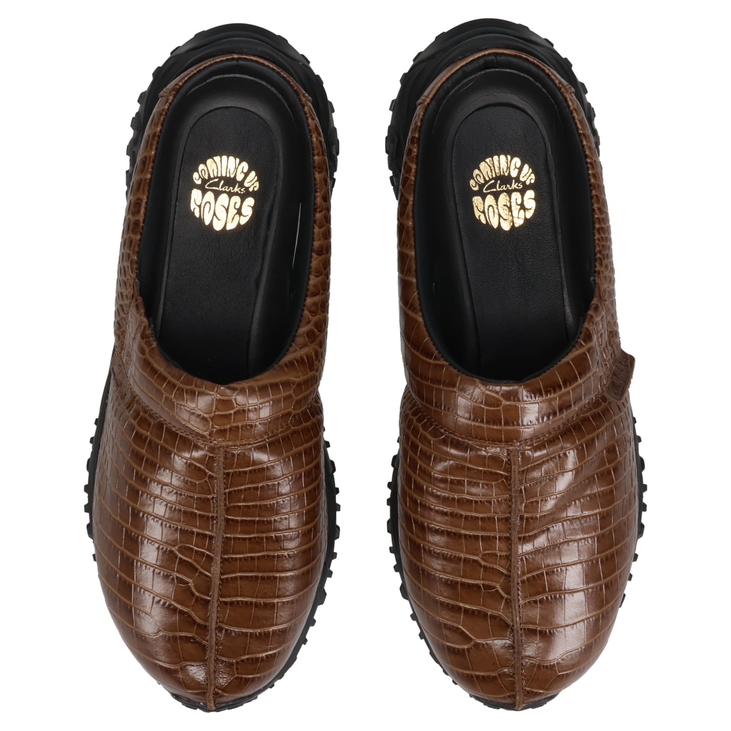 CUR CLOG 1 M / BROWN CROC LEATHER