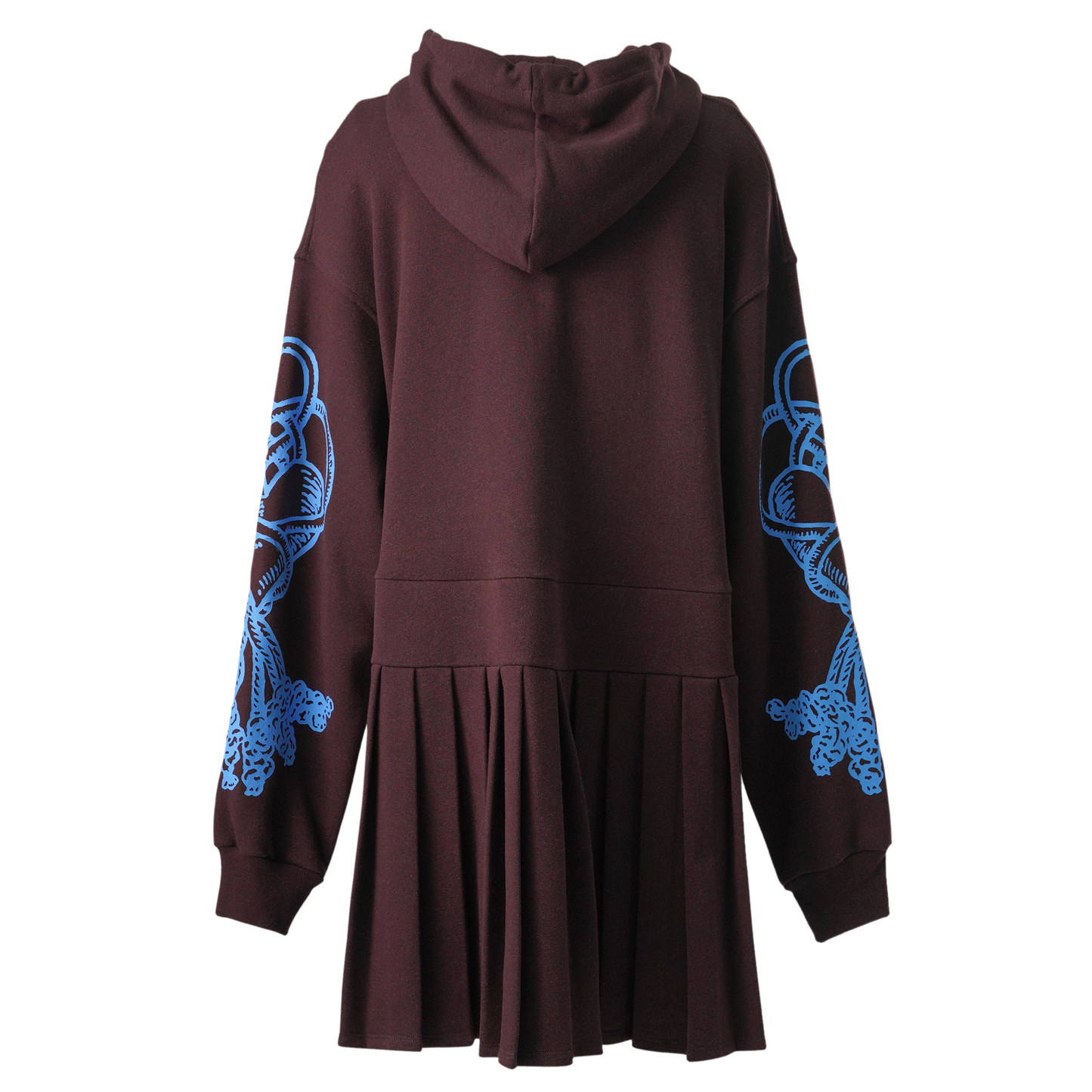 SWEATSHIRT DRESS / BROWN