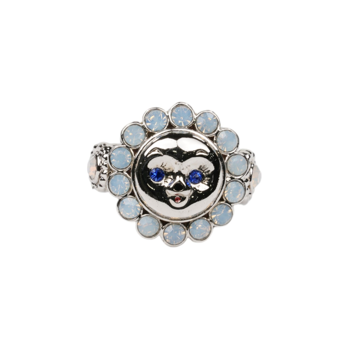 BLUE EYES RING / BLUE AND SILVER