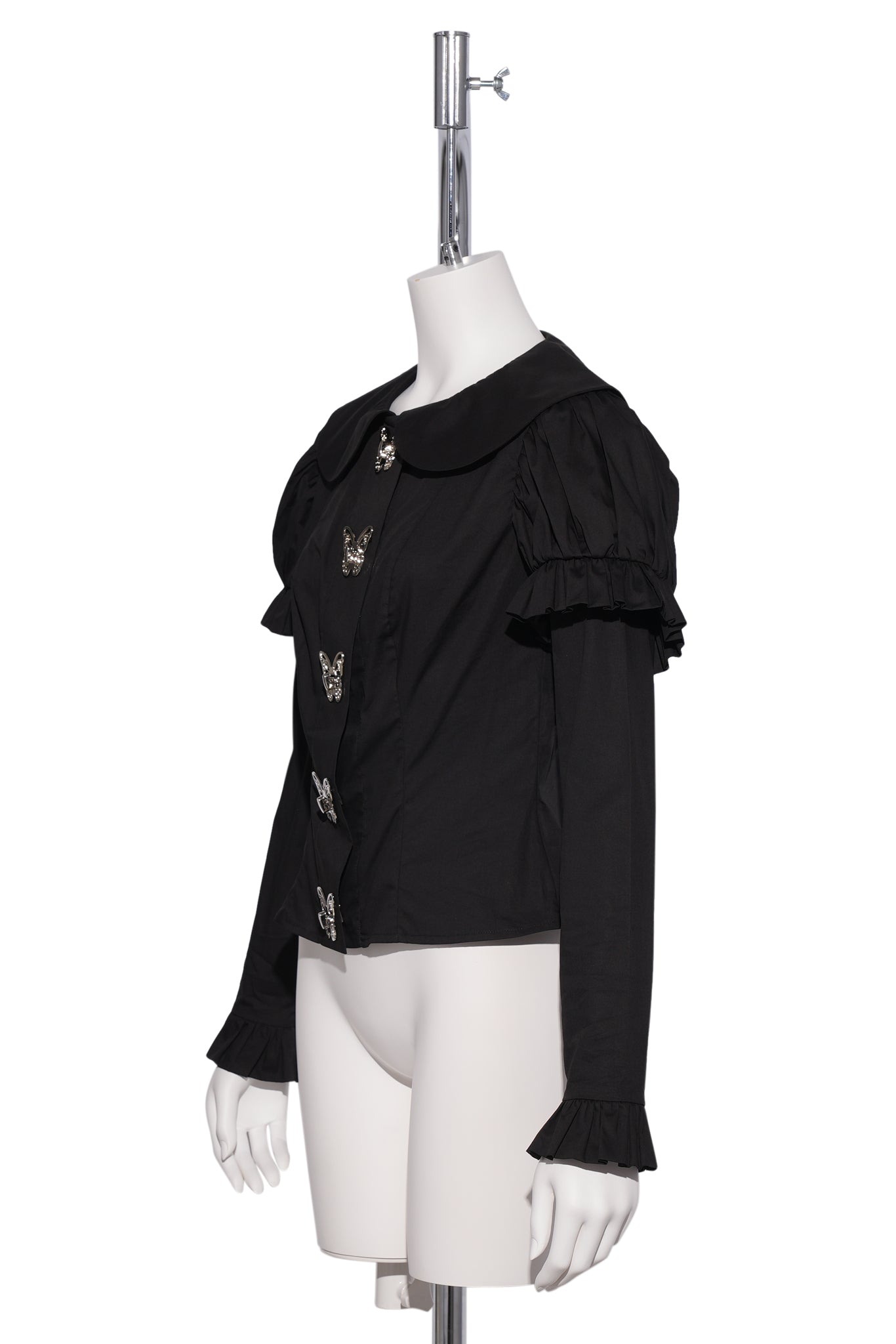 BLACK BUTTERFLY BLOUSE / BLACK