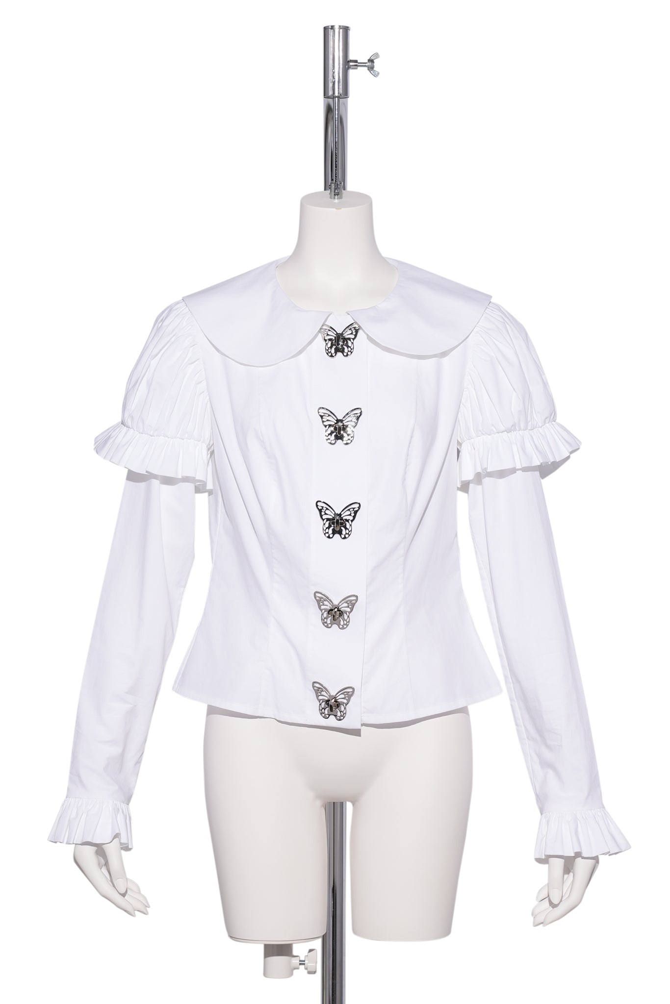 WHITE BUTTERFLY BLOUSE / WHITE