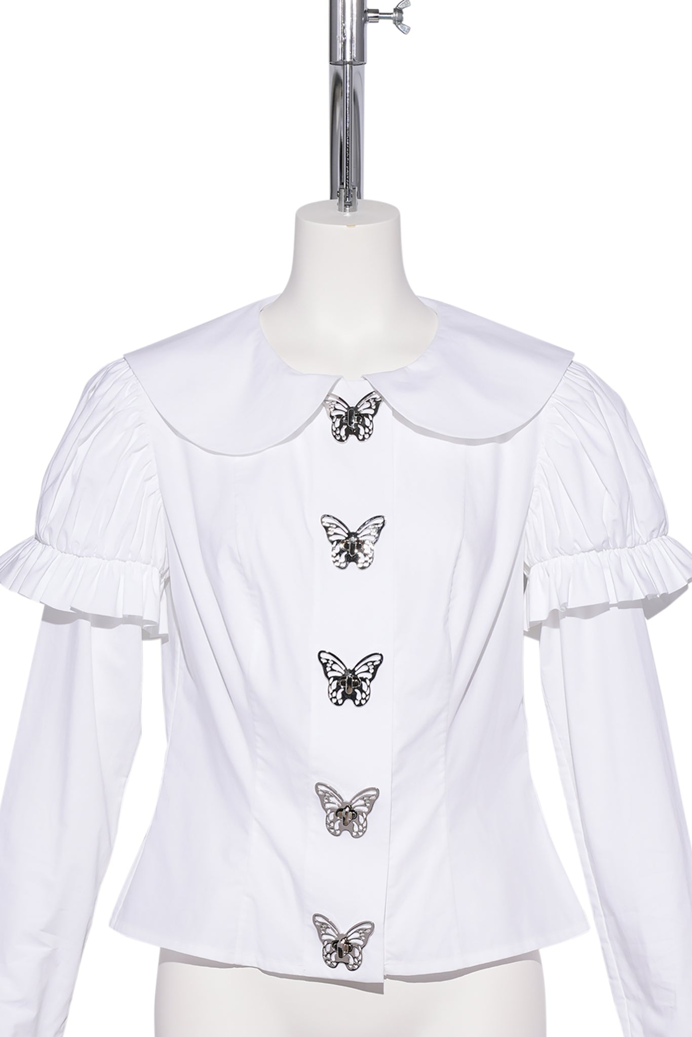 WHITE BUTTERFLY BLOUSE / WHITE