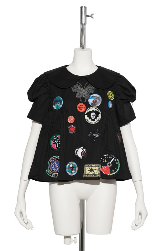 ALIBI BLOUSE / BLACK