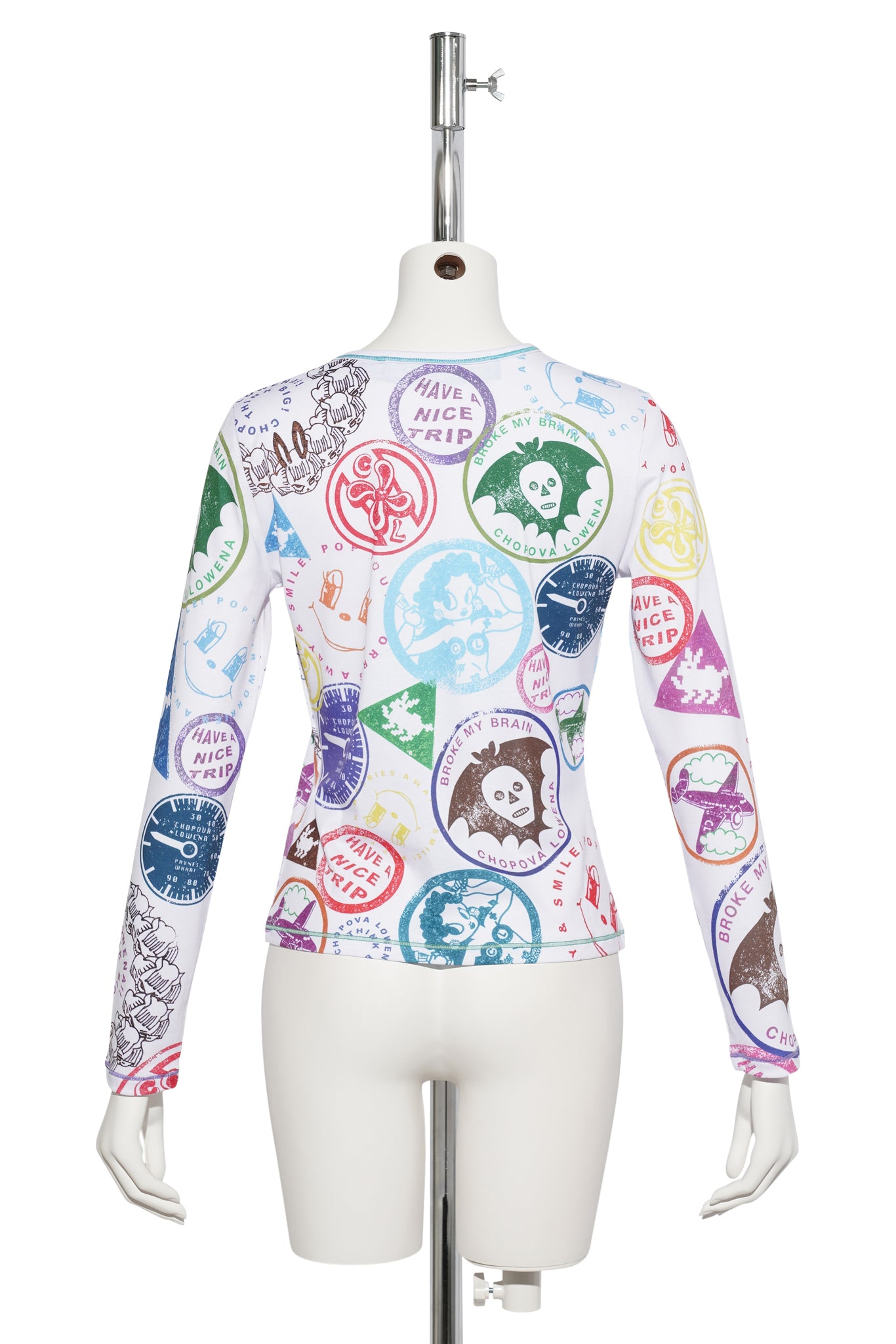 STAMP IT FITTED JERSEY TOP / MULTI