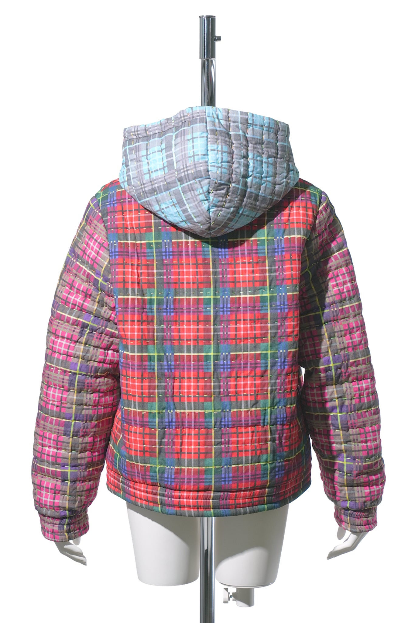 TARTAN HOODED JACKET / MULTI