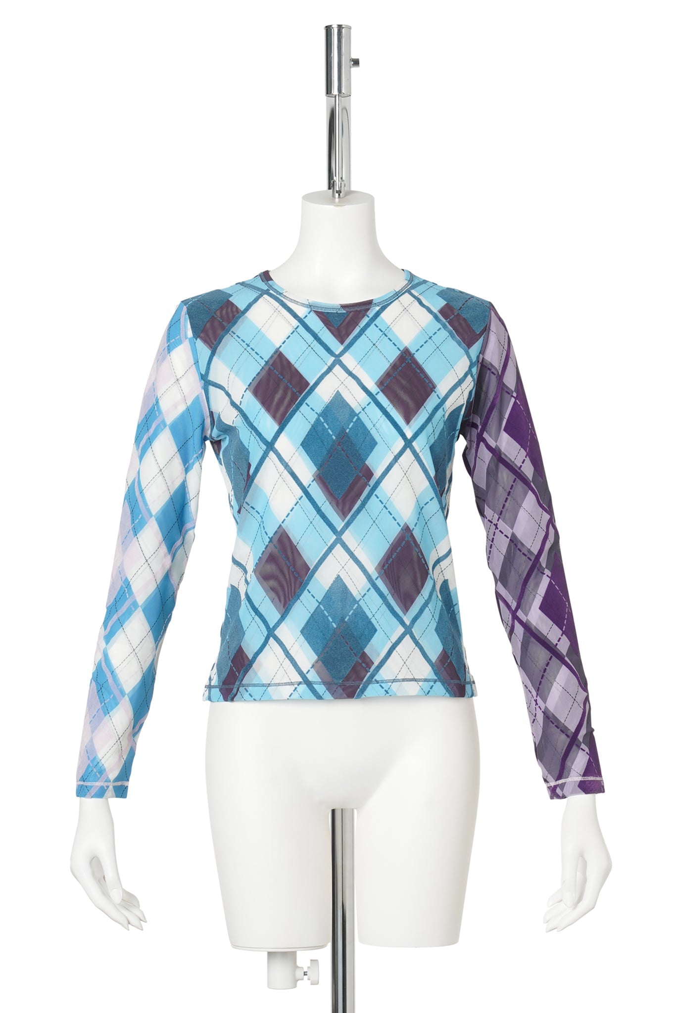 CLUBHOUSE FLOCKED MESH LS TOP / MULTI