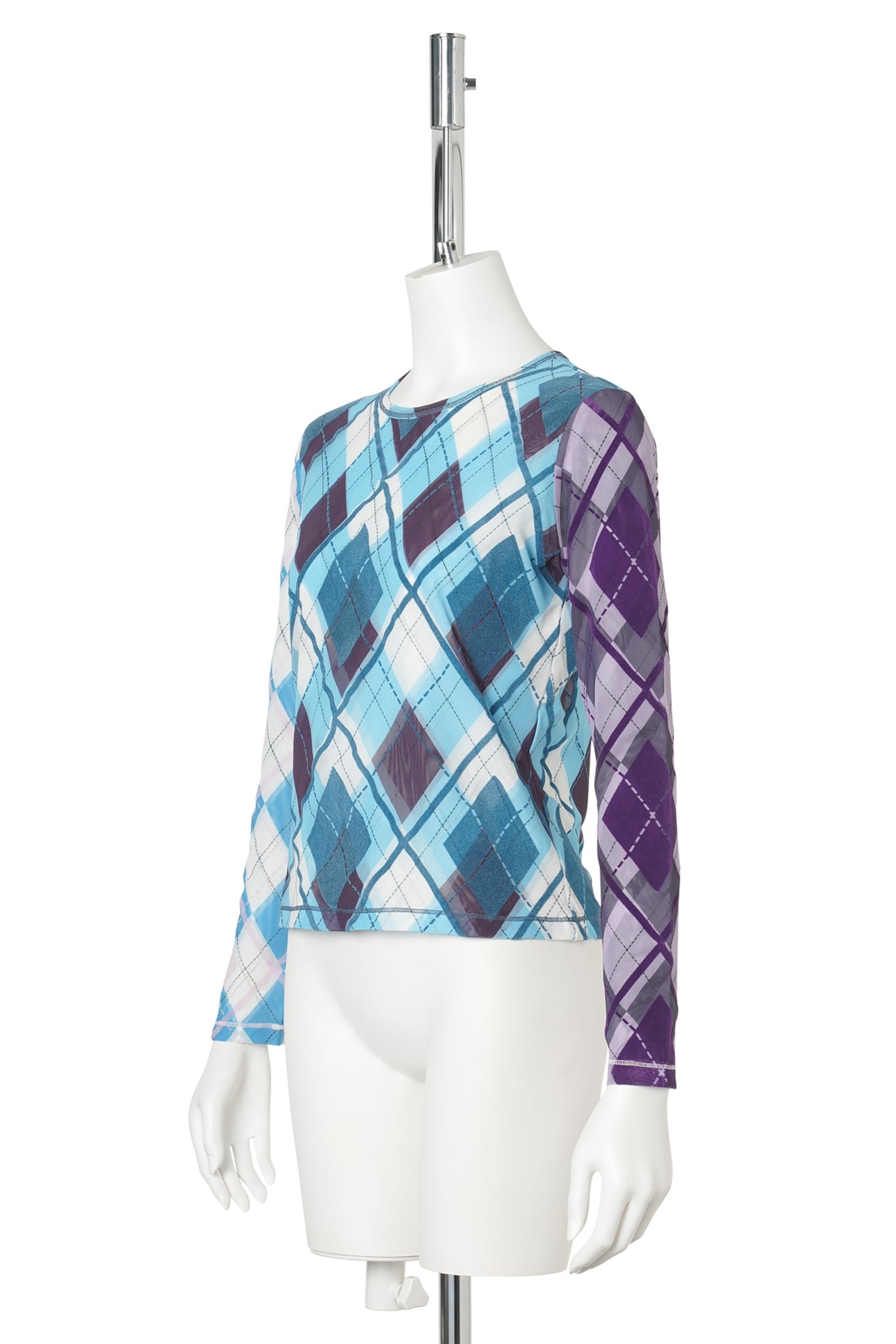 CLUBHOUSE FLOCKED MESH LS TOP / MULTI