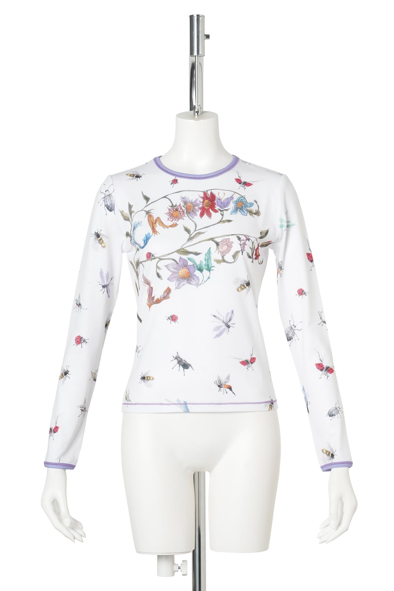 FLORAL BUGGY FITTED JERSEY TOP / MULTI