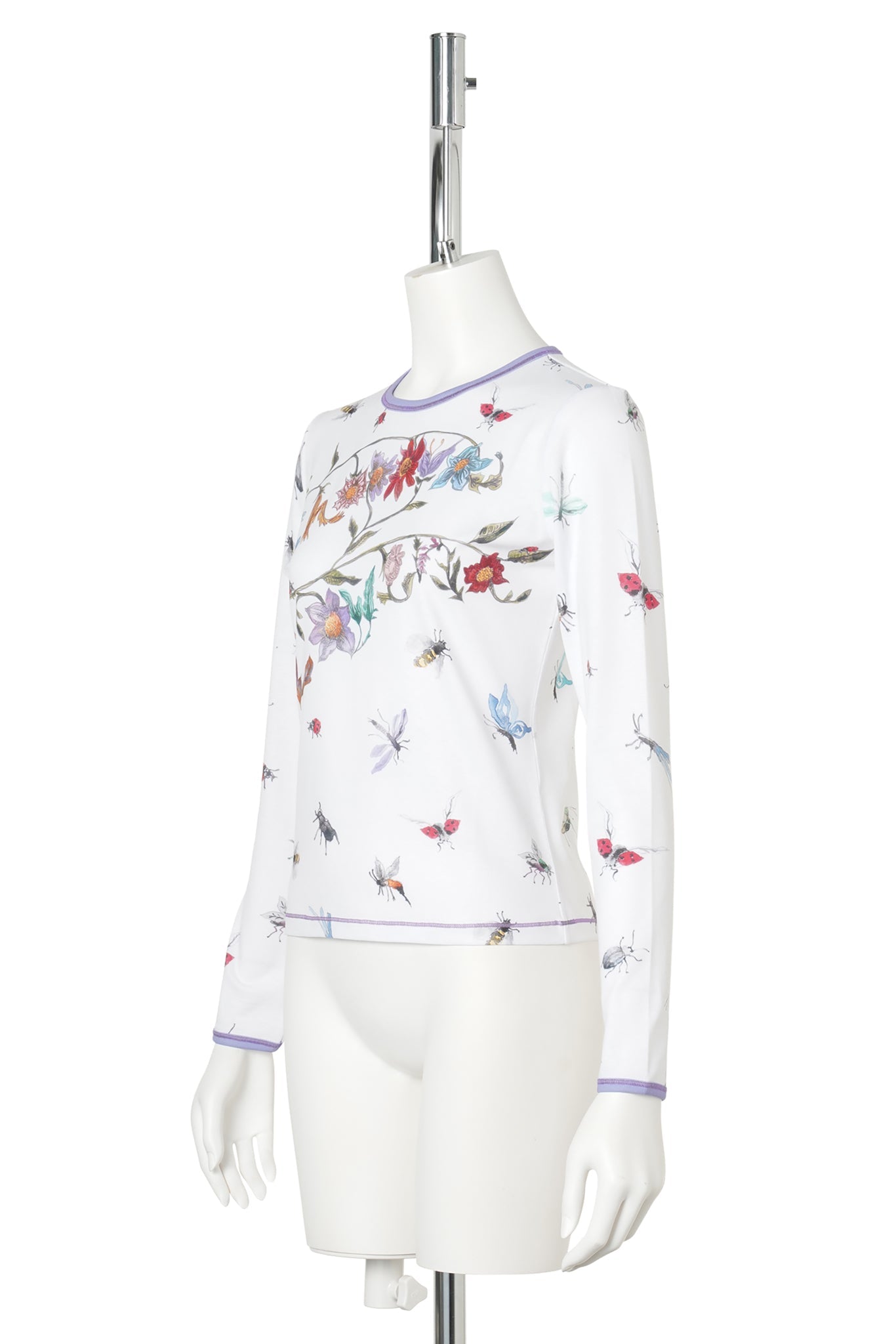 FLORAL BUGGY FITTED JERSEY TOP / MULTI
