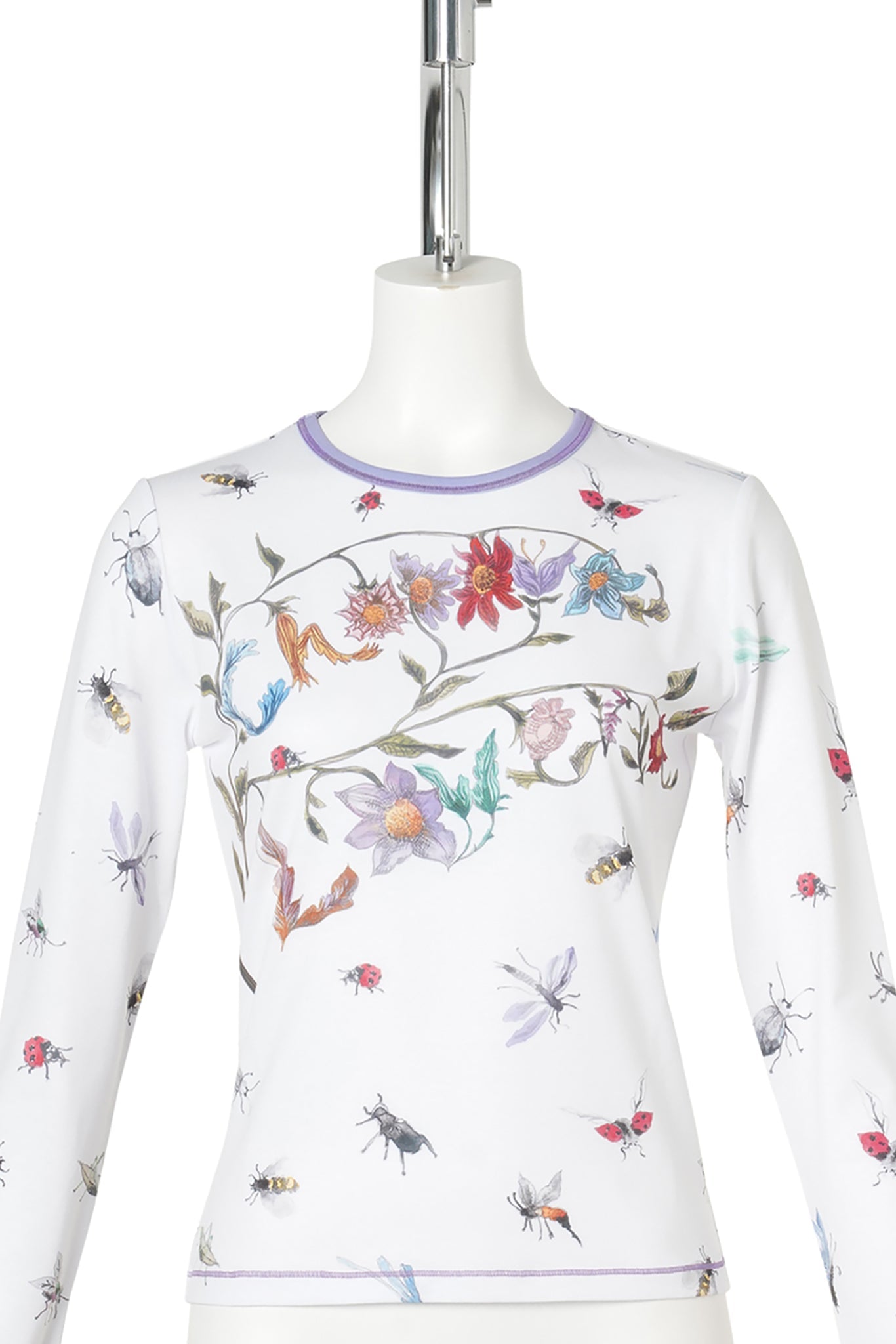 FLORAL BUGGY FITTED JERSEY TOP / MULTI