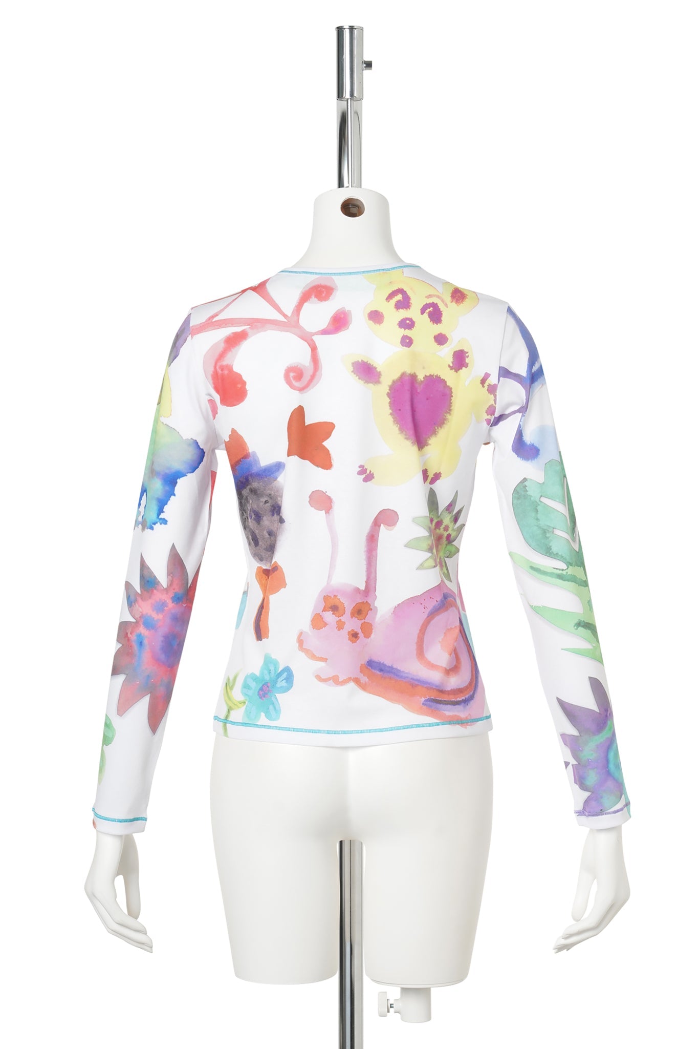 SPLAT WET FITTED JERSEY TOP / MULTI