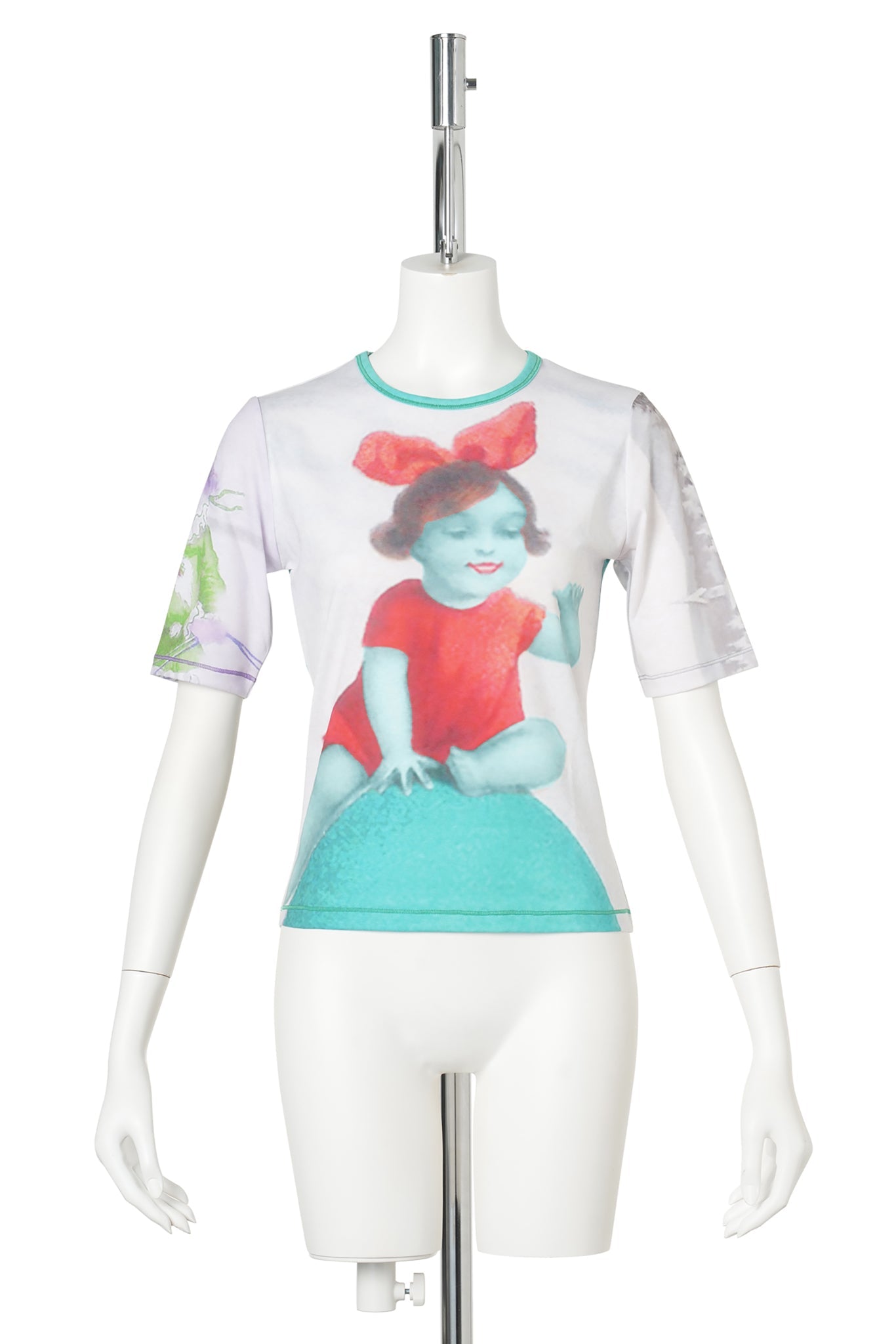 MISS EGG SHORT SLEEVE JERSEY TOP / MULTI