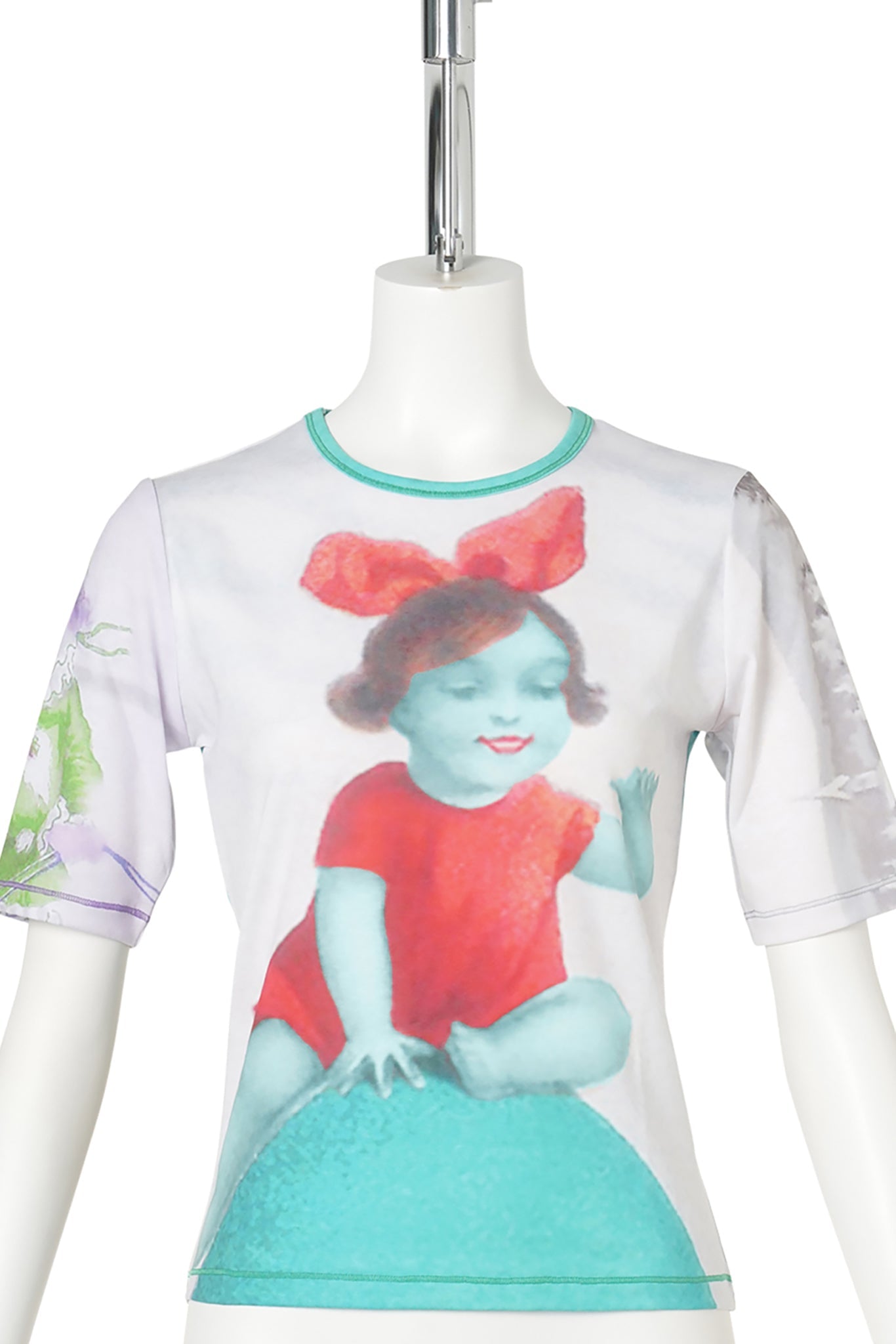 MISS EGG SHORT SLEEVE JERSEY TOP / MULTI