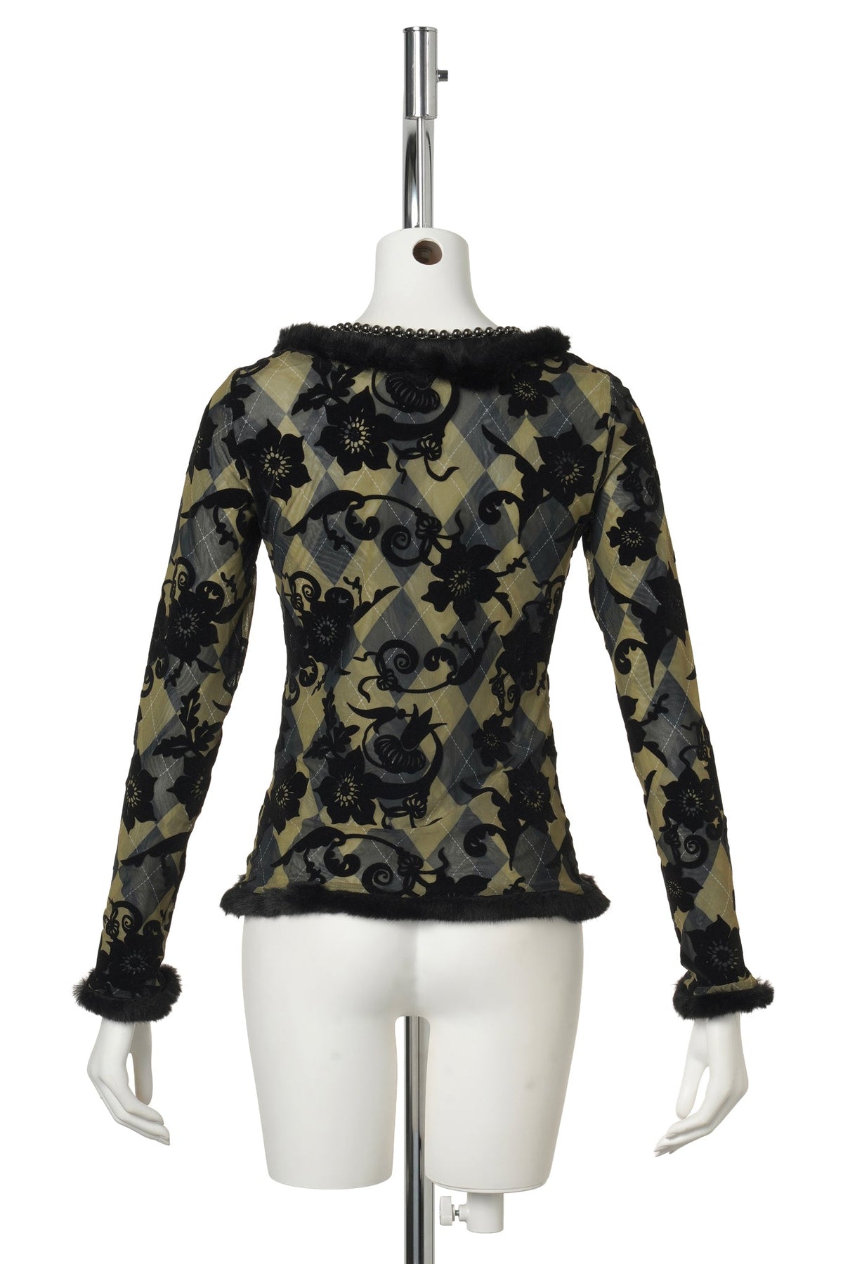 DEW SWEEPER MESH TOP / GREEN MULTI