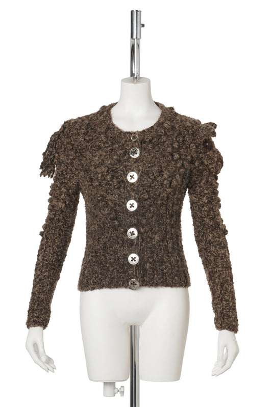 PUPPY CARDIGAN / BROWN