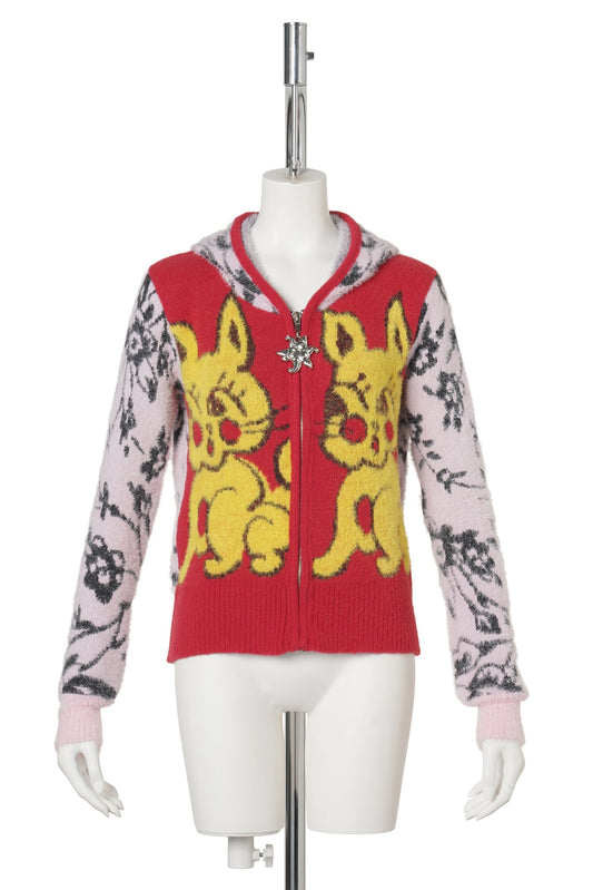 SQUIZZLE BUN BUN CARDIGAN / MULTI