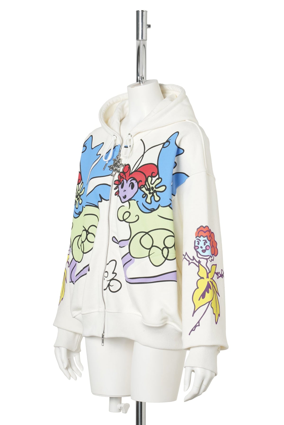 FOLLOW THE FAIRIES ZIP HOODIE / MULTI