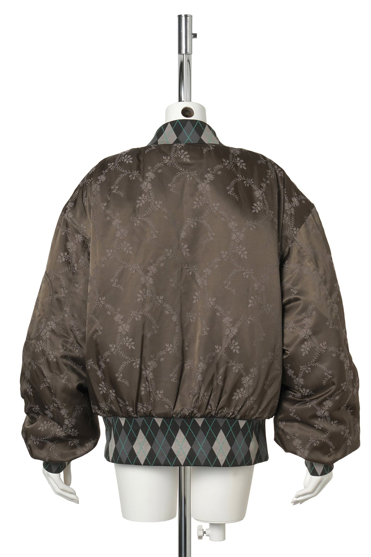 CRESCENT GREEN BOMBER JACKET / BROWN